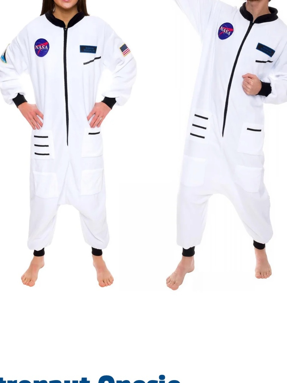 Funziez Astronaut Onesie White
